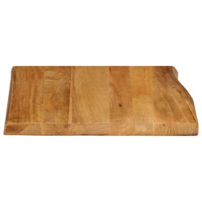 vidaXL Tafelblad met natuurlijke rand 60x60x3,8 cm massief mangohout