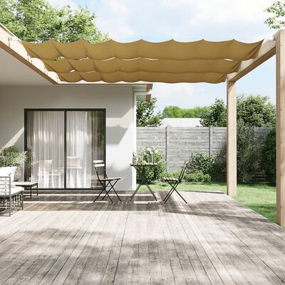 vidaXL Luifel verticaal 60x800 cm oxford stof beige