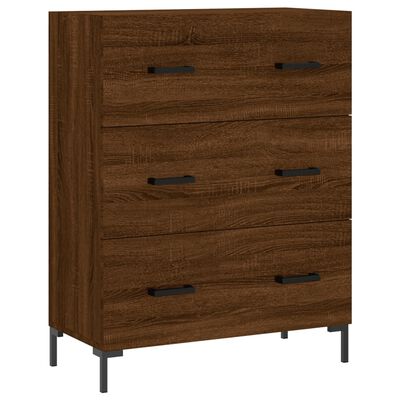 vidaXL Dressoir 69,5x34x90 cm bewerkt hout bruin eikenkleur