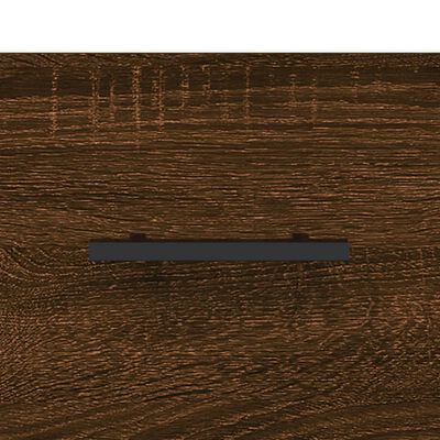 vidaXL Wandkast 80x36,5x35 cm bewerkt hout bruin eikenkleur