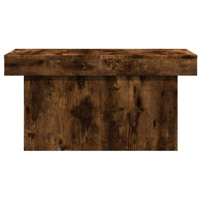 vidaXL Salontafel 80x55x40 cm bewerkt hout gerookt eikenkleurig