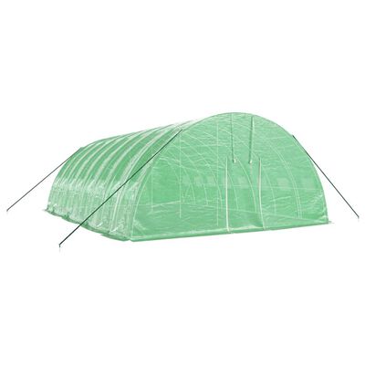 vidaXL Tuinkas met stalen frame 48 m² 8x6x2,85 m groen