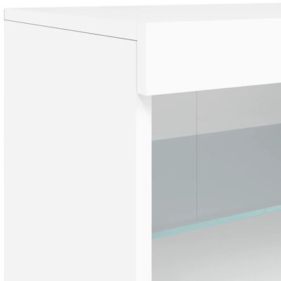 vidaXL Dressoir met LED-verlichting 164x37x67 cm wit