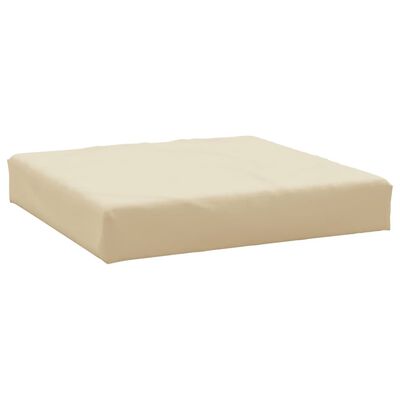 vidaXL Palletkussen 60x60x8 cm oxford stof beige