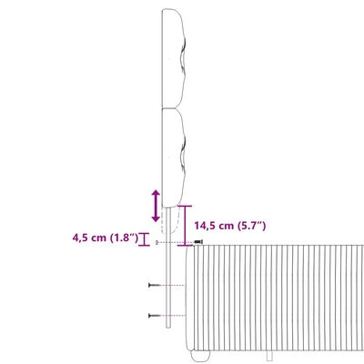 vidaXL Boxspring met matras stof lichtgrijs 120x190 cm