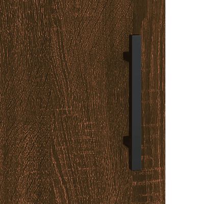 vidaXL Hoge kast 69,5x34x180 cm bewerkt hout bruin eikenkleur