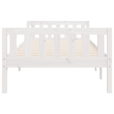 vidaXL Kinderbed zonder matras massief grenenhout wit 75x190 cm