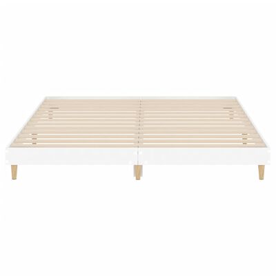 vidaXL Bedframe bewerkt hout wit 140x200 cm