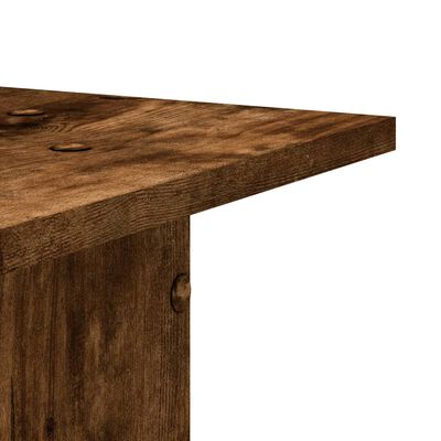 vidaXL Plantenstandaards 2 st 30x30x95 cm bewerkt hout gerookt eiken