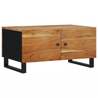 vidaXL Salontafel 80x50x40 cm massief acaciahout en bewerkt hout