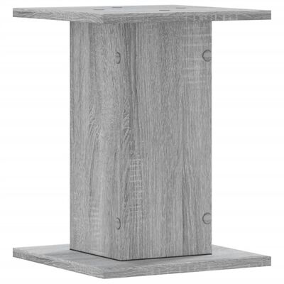 vidaXL Plantenstandaards 2 st 30x30x40 cm bewerkt hout grijs sonoma