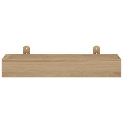 vidaXL Wandschappen 2 st 40x15x4 cm massief teakhout