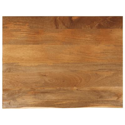 vidaXL Tafelblad met natuurlijke rand 90x80x3,8 cm massief mangohout