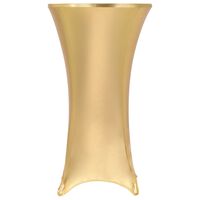 vidaXL 2 st Tafelhoezen stretch 60 cm goud