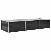 vidaXL Plantenbak verhoogd 240x80x45 cm gegalvaniseerd staal antraciet