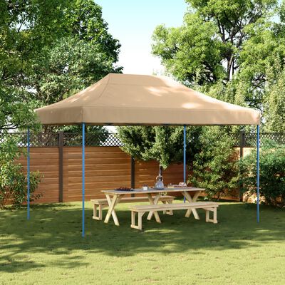 vidaXL Partytent inklapbaar pop-up 410x279x315 cm beige