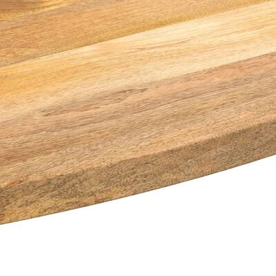 vidaXL Tafelblad ovaal 80x40x2,5 cm massief mangohout