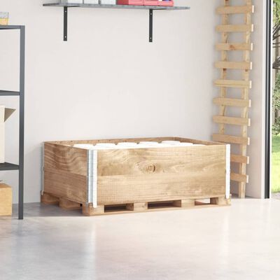 vidaXL Palletopzetranden 2 st 120x80 cm massief grenenhout