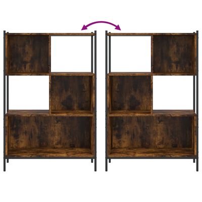 vidaXL Boekenkast 72x28x109 cm bewerkt hout gerookt eikenkleurig