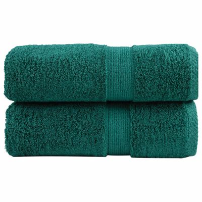 vidaXL Gastendoekjes SOLUND 2 st 600 g/m² 30x30 cm groen