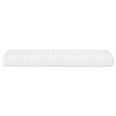 vidaXL Slaapbank met matras 90x200 cm stof crèmekleurig