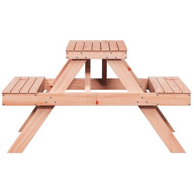 vidaXL Picknicktafel 105x134x75 cm massief douglashout