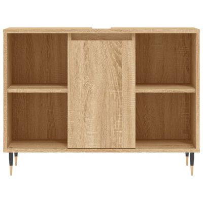 vidaXL Badkamerkast 80x33x60 cm bewerkt hout sonoma eikenkleurig