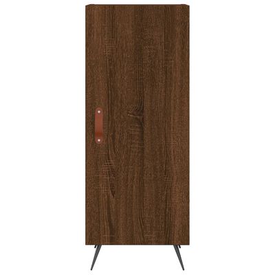 vidaXL Hoge kast 34,5x34x180 cm bewerkt hout bruin eikenkleur