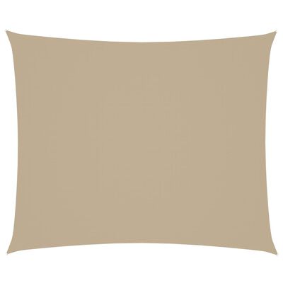 vidaXL Zonnescherm rechthoekig 4x6 m oxford stof beige