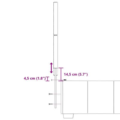 vidaXL Boxspring met matras stof crèmekleurig 100x200 cm