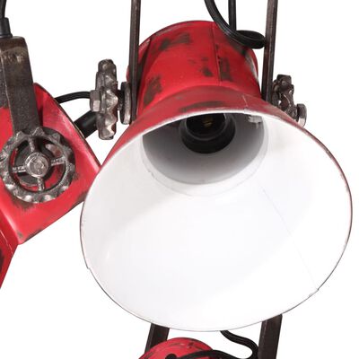 vidaXL Hanglamp 25 W E27 30x30x100 cm verweerd rood