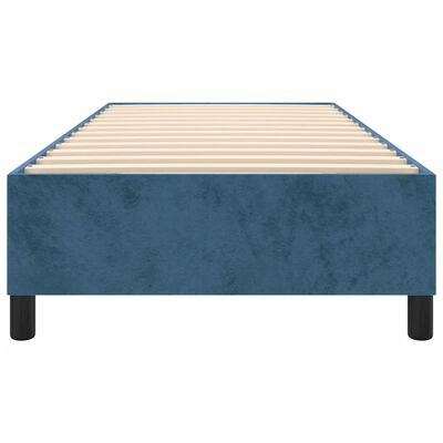 vidaXL Bedframe fluweel donkerblauw 100x200 cm