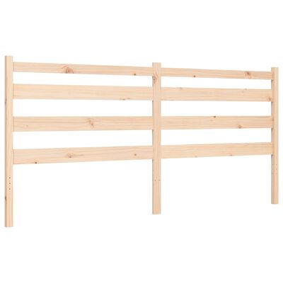 vidaXL Bedframe met hoofdbord massief hout 180x200 cm