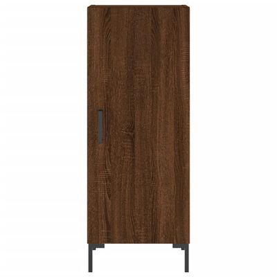 vidaXL Hoge kast 34,5x34x180 cm bewerkt hout bruin eikenkleur