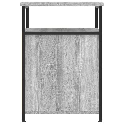 vidaXL Nachtkastjes 2 st 40x42x60 cm bewerkt hout grijs sonoma eiken