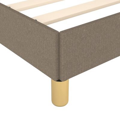 vidaXL Bedframe stof taupe 120x200 cm