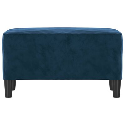 vidaXL Bankje 70x35x41 cm fluweel blauw