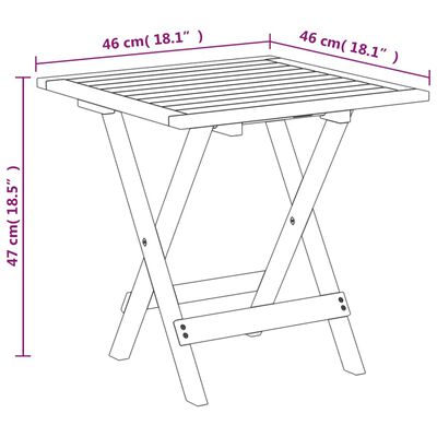 vidaXL Terrasstoel met voetensteun en tafel massief acaciahout