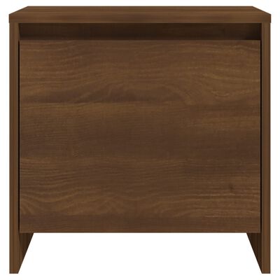 vidaXL Nachtkastjes 2 st 45x34x44,5 cm bewerkt hout bruin eikenkleur