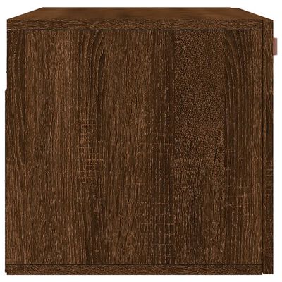 vidaXL Wandkast 80x36,5x35 cm bewerkt hout bruin eikenkleur