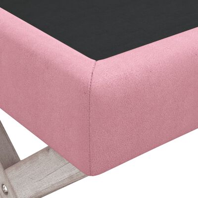 vidaXL Opbergkruk 110x45x49 cm fluweel roze