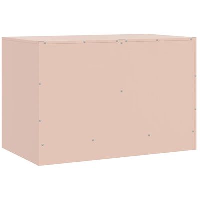 vidaXL Tv-meubel 67x39x44 cm staal roze