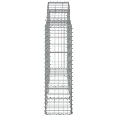 vidaXL Schanskorven 30 st gewelfd 200x30x100/120 cm ijzer