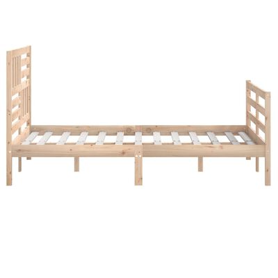 vidaXL Bedframe massief hout 135x190 cm