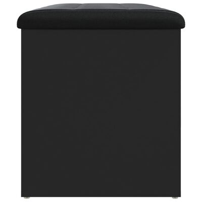 vidaXL Opbergbankje 82x42x45 cm bewerkt hout zwart