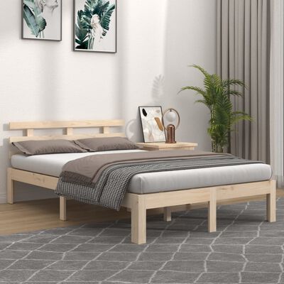 vidaXL Bedframe massief hout 150x200 cm