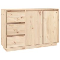 vidaXL Dressoir 111x34x75 cm massief grenenhout