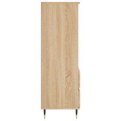 vidaXL Hoge kast 40x36x110 cm bewerkt hout sonoma eiken