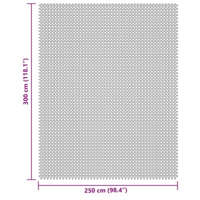 vidaXL Kampeerkleed 3x2,5 m lichtgrijs