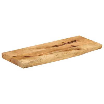 vidaXL Tafelblad met natuurlijke rand 80x40x2,5 cm massief mangohout